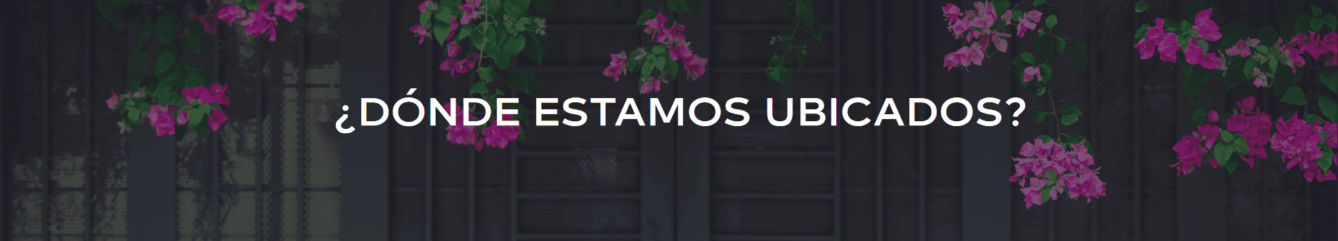 ¿Dónde estamos ubicados?